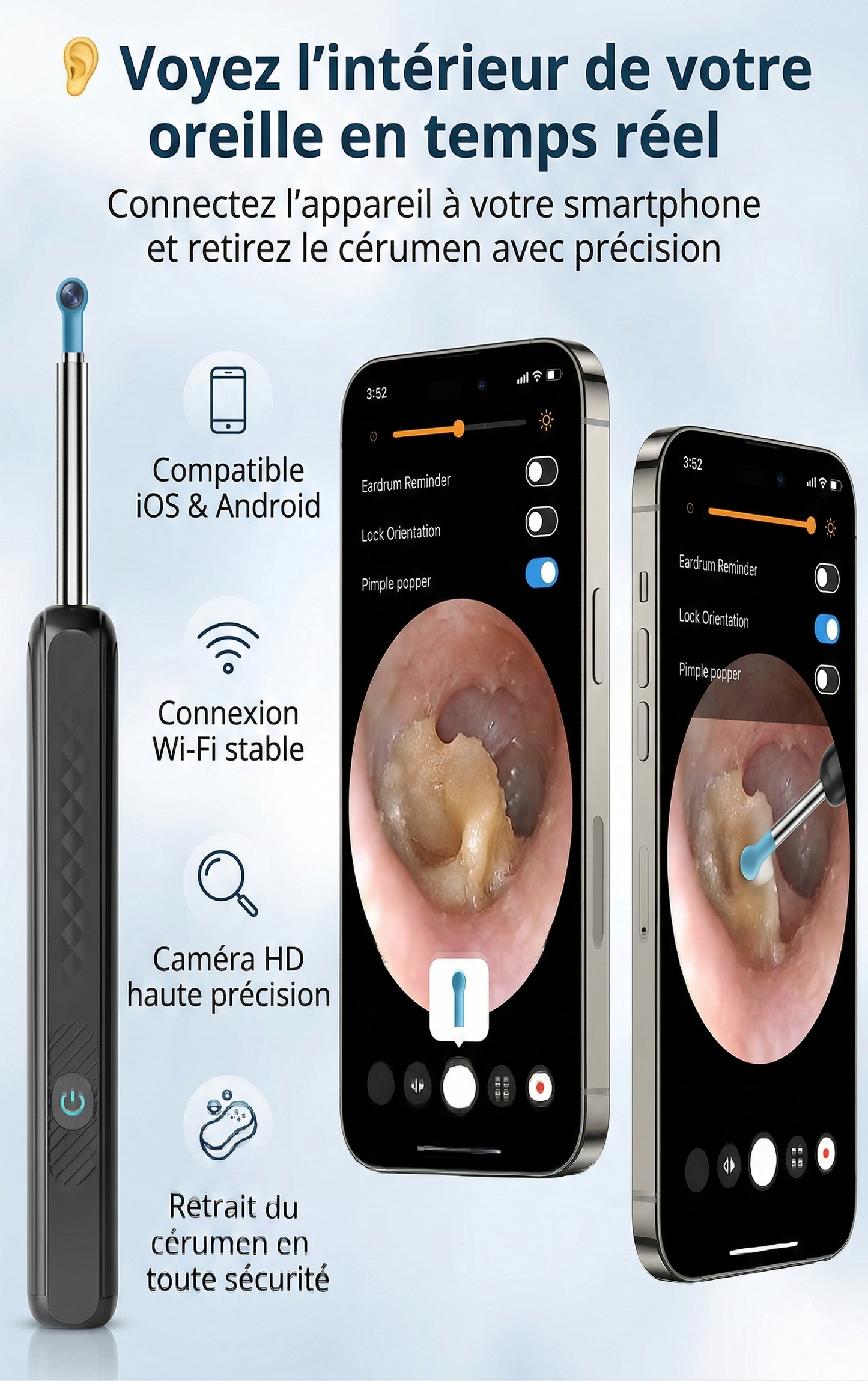 Ear Pro™ - Maîtrisez votre hygiène auditive avec une précision médicale